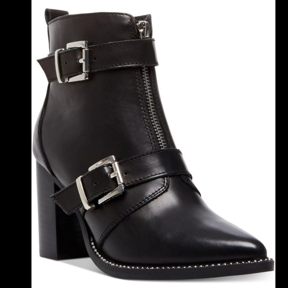 Steve Madden Shoes - STEVE MADDEN**Halle Moto Buckle Black Bootie**US 10 $150